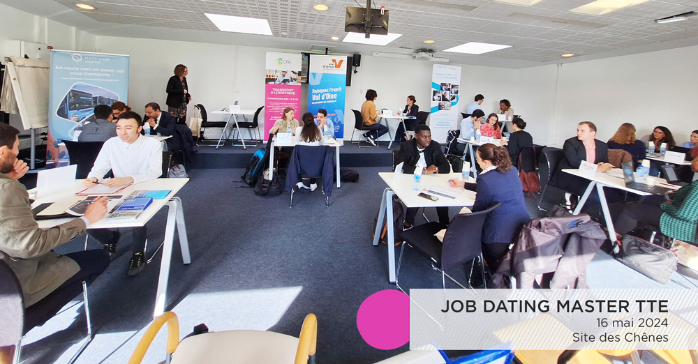 [JOB DATING] Retour sur le job dating master Transport, territoires et environnement (TTE) organisé par le CFA CY