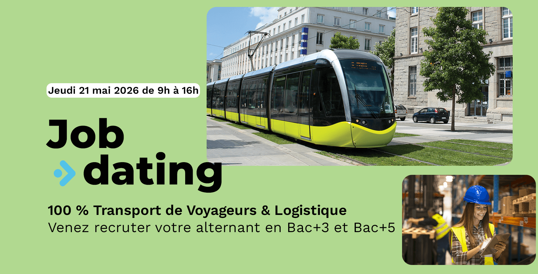 Job Dating 100 % Transport de Voyageurs & Logistique du CFA CY : Cap sur l’alternance 2026